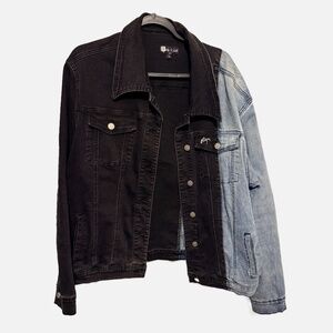 Filthy Wealth two-tone jean jacket